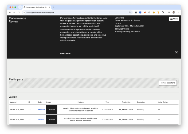 Jonas Lund Performance Review